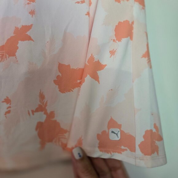 PUMA Power Shape Floral Dry Cell Skort - Peach Orange- NWT - Picture 9 of 10